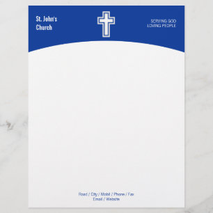 Christliches Kreuzsymbol Briefbogen