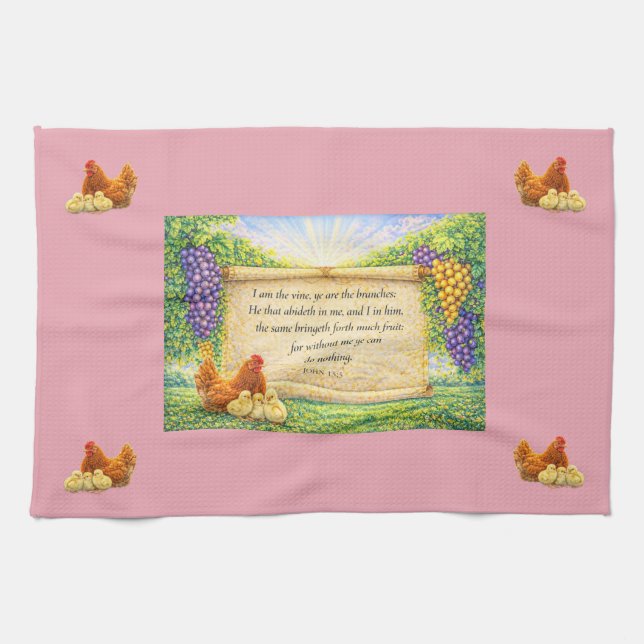 Christliches Küchenhandtuch Geschirrtuch (Horizontal)
