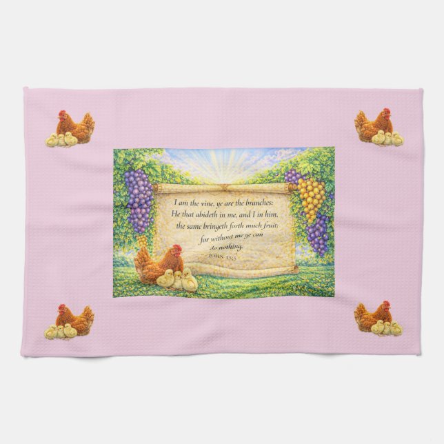 Christliches Küchenhandtuch Geschirrtuch (Horizontal)