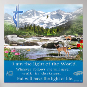 Christliches Kunstplakat Poster