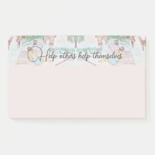 Christliches Kunstwerk Das gute Samariter Post-it Klebezettel