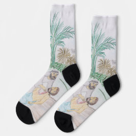 Christliches Kunstwerk Das gute Samariter Socken