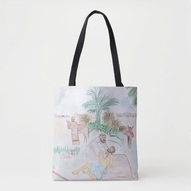 Christliches Kunstwerk Das gute Samariter Tasche (Vorderseite)