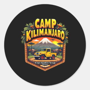 Christliches Lager Camp Kilimanjaro Eine epische E Runder Aufkleber