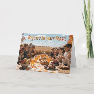 Christliches Laubhüttenfest-Karte für Kinder Karte