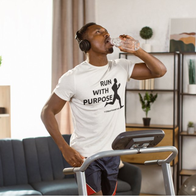 Christliches Laufen mit Zweckmäßigkeit Moderne Ins T-Shirt (Von Creator hochgeladen)
