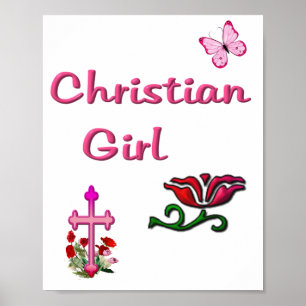 Christliches Mädchen  Poster
