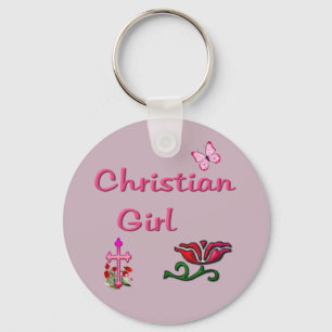 Christliches Mädchen Schlüsselanhänger