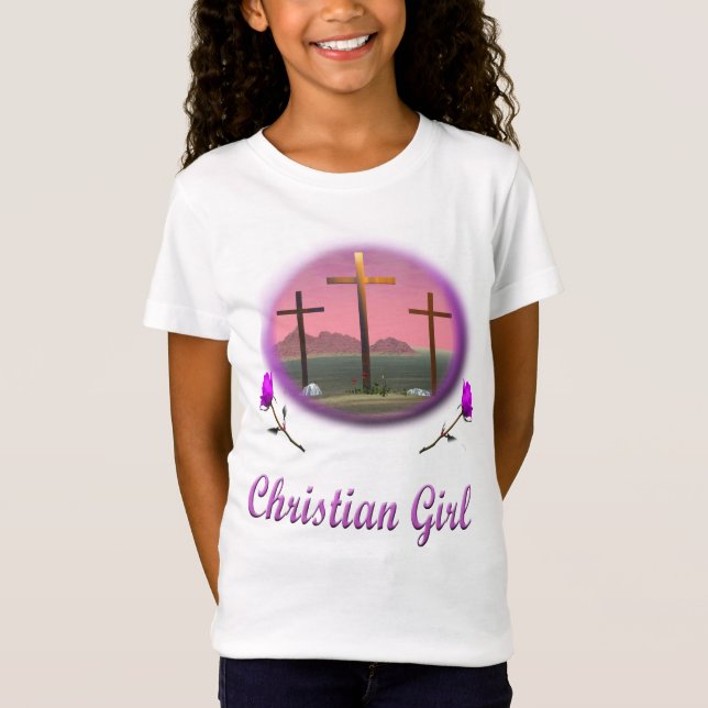 Christliches Mädchen T-Shirt (Vorderseite)