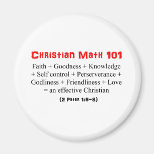 Christliches Mathe 101 Magnet