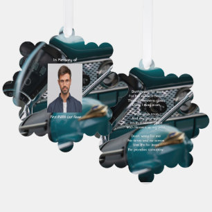 Christliches Memorial Keepake Antike Autos Auto Ornament Karte