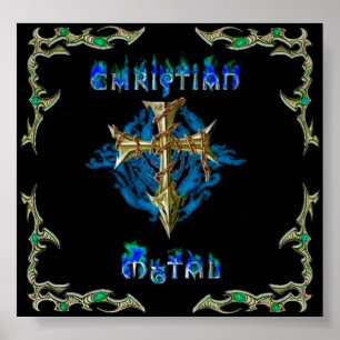 christliches Metall Poster