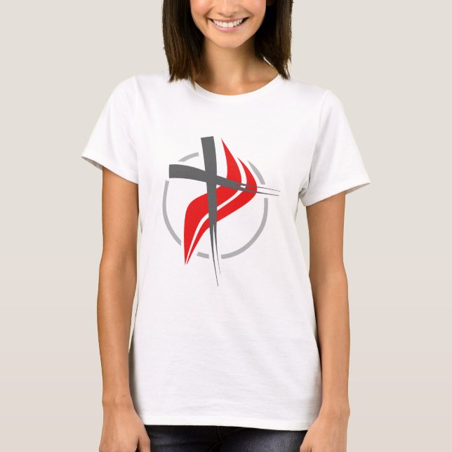 Christliches/Methodistenkreuz T-Shirt (Vorderseite)