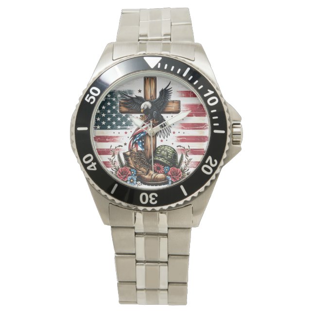 Christliches Militär Armbanduhr (Vorderseite)