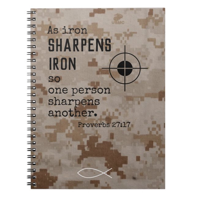 Christliches Militärnotizbuch Camouflauge Notizblock (Vorderseite)