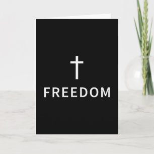 Christliches Minimales Kreuz Freiheit Religiös Mod Karte