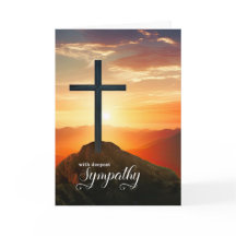 Christliches Mitgefühl Sonnenuntergang Kreuz über