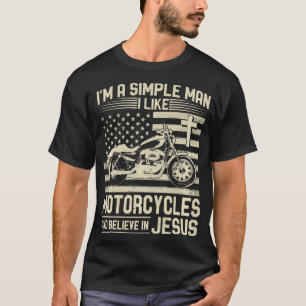 Christliches Motorrad und Jesus Faith Christlich B T-Shirt