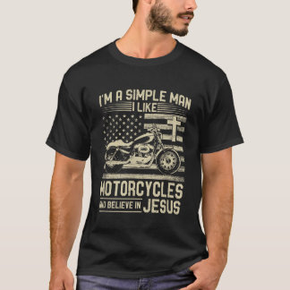 Christliches Motorrad und Jesus Faith Christlich B T-Shirt