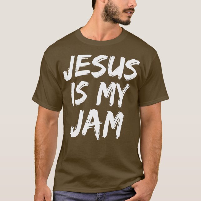 Christliches Musikquotengeschenk für Männer Jesus  T-Shirt (Vorderseite)