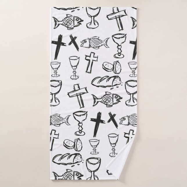 Christliches Muster Badehandtuch (Badehandtuch)