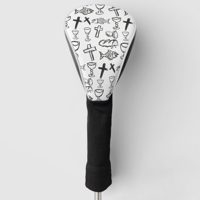 Christliches Muster Golf Headcover (Vorderseite)