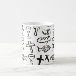 Christliches Muster Kaffeetasse