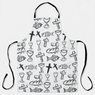Christliches Muster Schürze