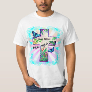 Christliches Neuschöpfungskreuz  T-Shirt