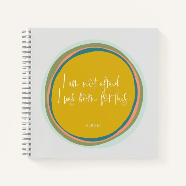 Christliches Notebook | St. Joan of Arc Notizbuch (Vorderseite)