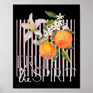 Christliches Obst aus dem Geist Vintages Obstorn Poster