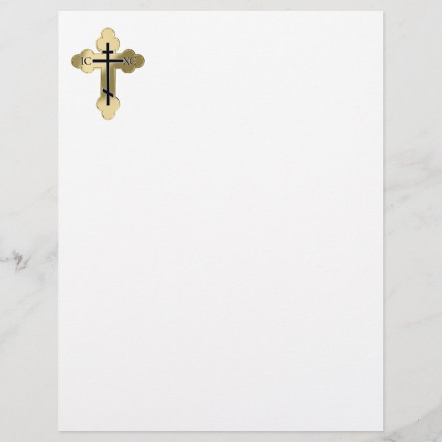 Christliches orthodoxe Kreuz (Vorderseite)