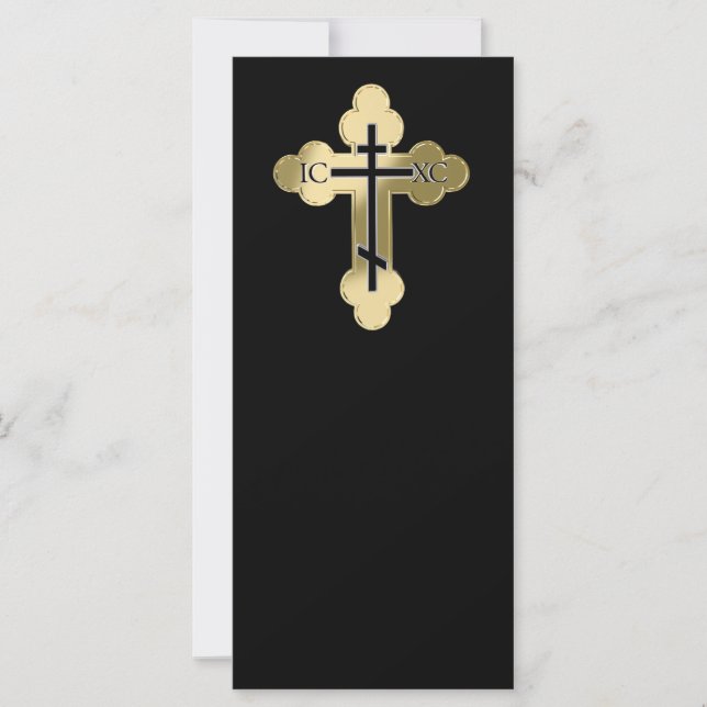 Christliches orthodoxe Kreuz (Vorderseite)