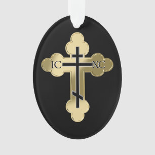 Christliches orthodoxe Kreuz Ornament