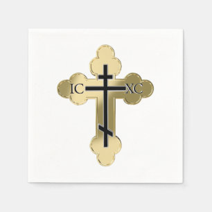 Christliches orthodoxe Kreuz Serviette