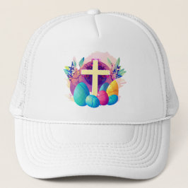 Christliches Osterkreuz Truckerkappe