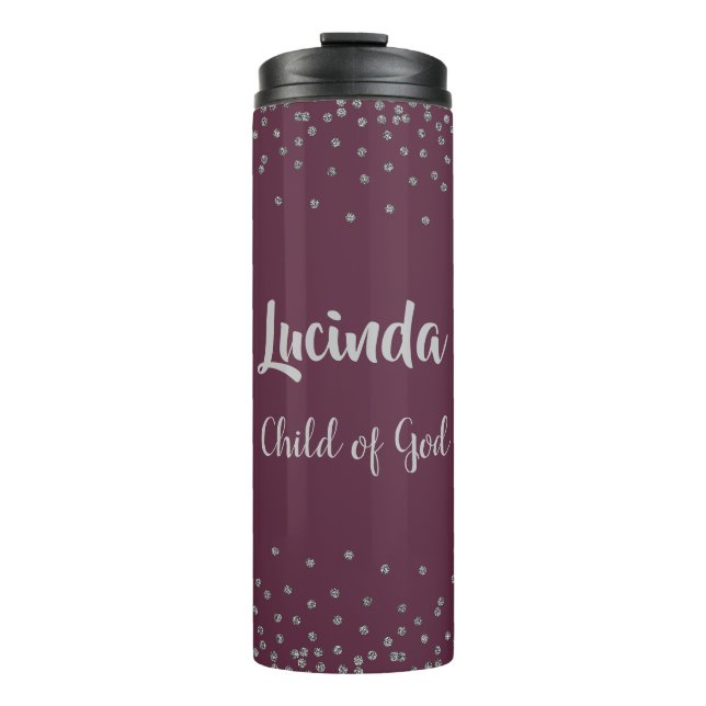 Christliches Personalisiertes Kind Gottes Imitate  Thermosbecher (Vorderseite)