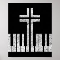 Christliches Piano-Kreuzung Pianist Gott Jesus M
