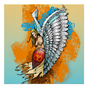 Christliches Plakat: Kriegers-Engel Poster