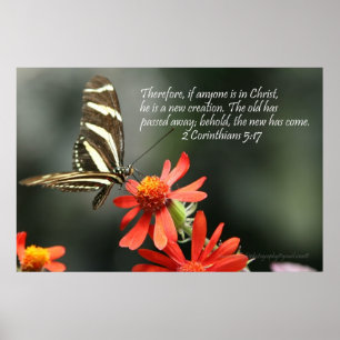 Christliches Plakat - Schmetterling - neue