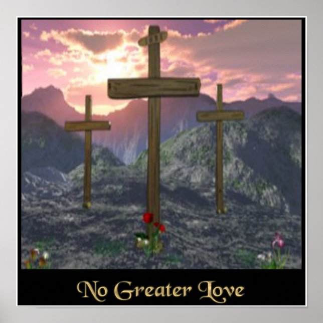 christliches Poster Calvary Cross (Vorne)