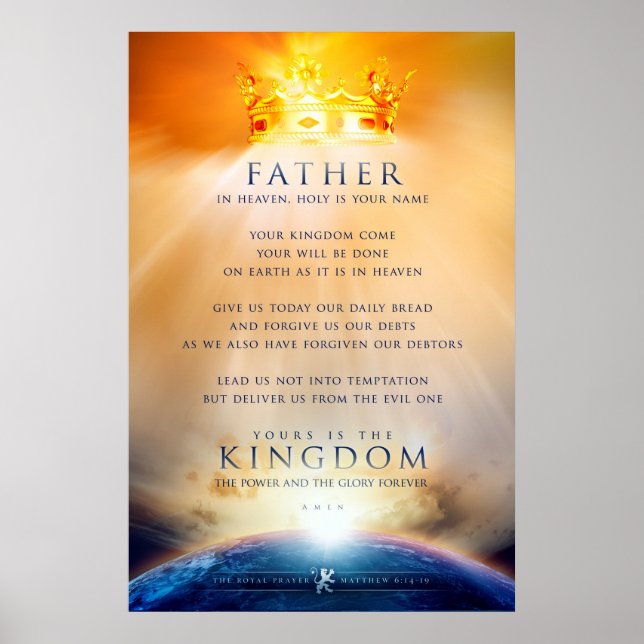 Christliches Poster - Das Gebet Jesu Christi (Vorne)