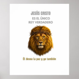 Christliches Poster Löwe von Juda Jesus wahrer Kön