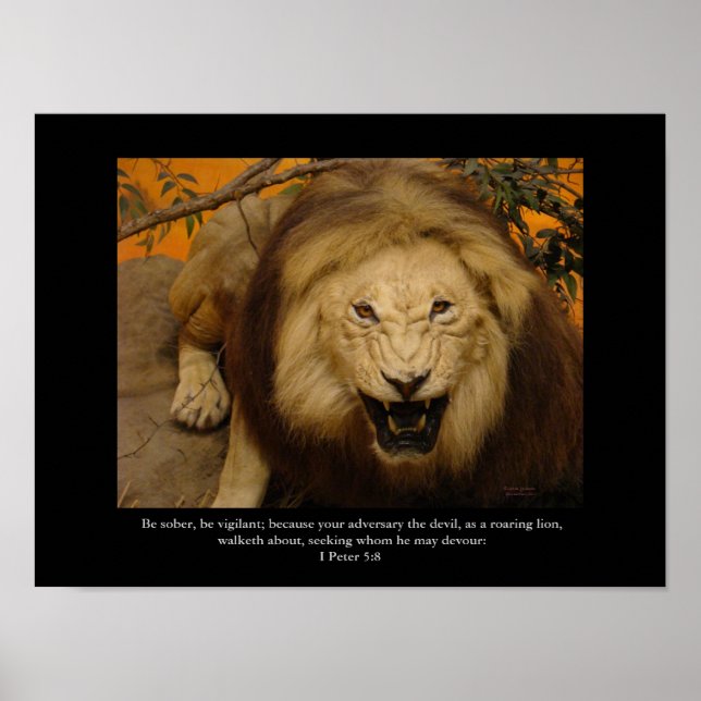 Christliches Poster, Roaring Lion! Poster (Vorne)