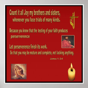Christliches Posterbuch von James 1 Poster