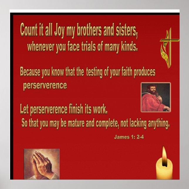 Christliches Posterbuch von James 1 Poster (Vorne)