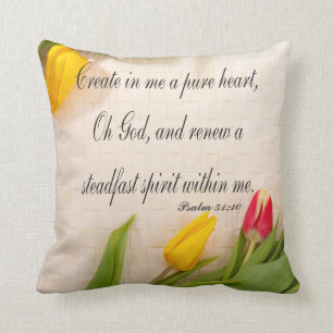 Christliches Psalm-Kissen, Psalm-51:10 Kissen