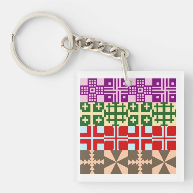 Christliches Quermuster 1 Schlüsselanhänger (Vorderseite)