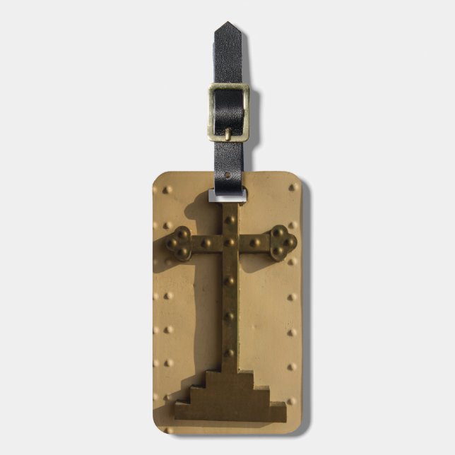 Christliches religiöses Kreuz im Irak Gepäckanhänger (Vorderseite vertikal)