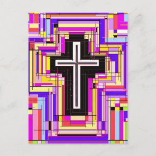 christliches religiöses Kreuz Postkarte
